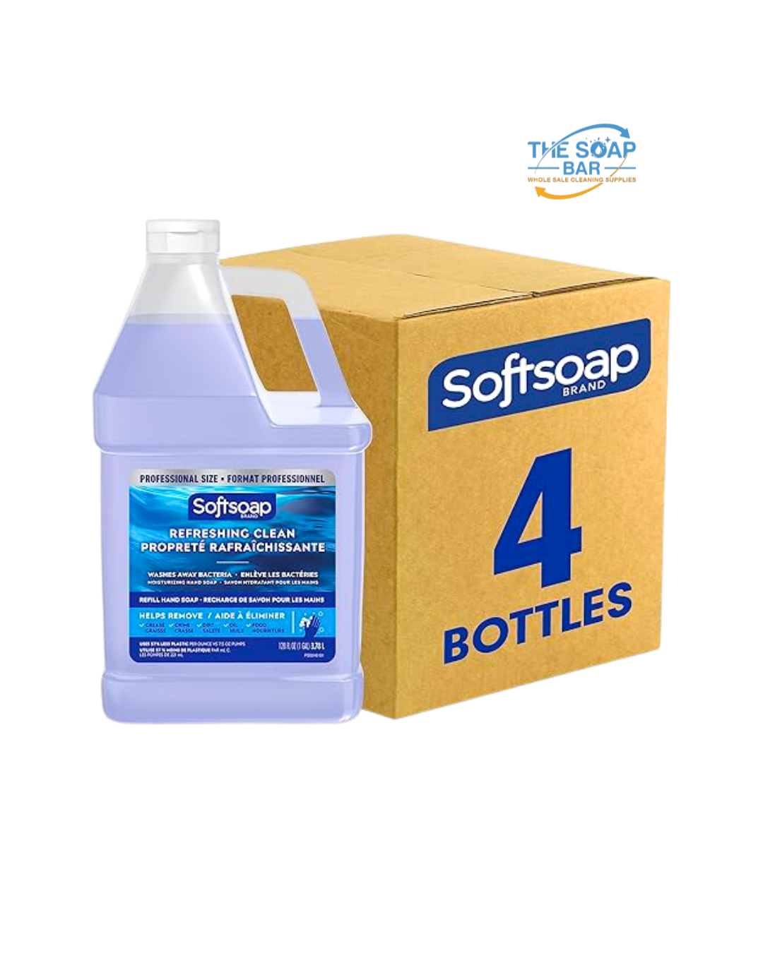 Softsoap Liquid Hand Soap - 4 Bottles (Professional Size)